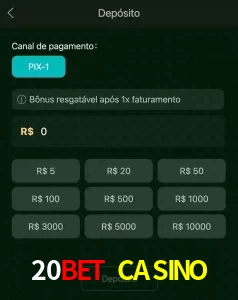deposits 20BET CASINO